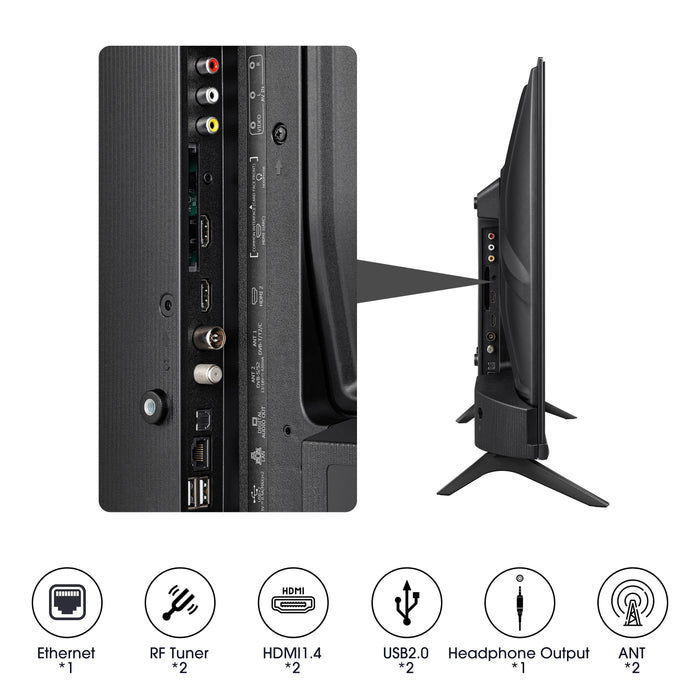 EAN 6942147489468 - Hisense 40A4K 101,6 cm (40") Full HD Smart TV Wifi Negro 200 cd / m² imagen 6