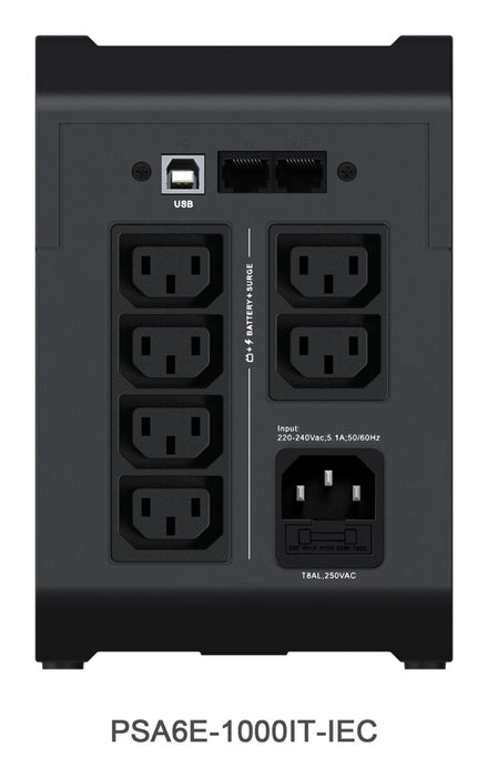 EAN 767041044973 - Vertiv PSA6E-1000IT-IEC sistema de alimentación ininterrumpida (UPS) Línea interactiva 1 kVA 525 W 6 salid imagen 3