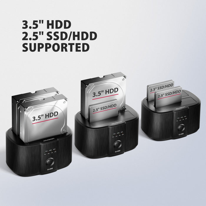 EAN 8595247909411 - Axagon ADSA-SC base de conexión para disco duro USB 3.2 Gen 1 (3.1 Gen 1) Type-C Negro imagen 4