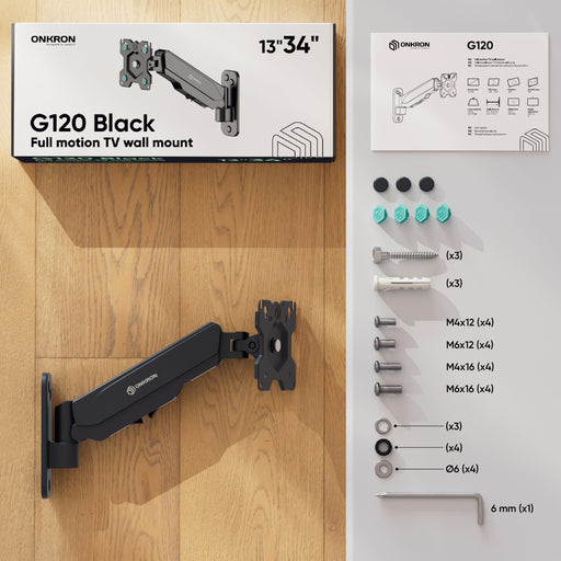EAN 4603728441375 - ONKRON G120-B soporte para monitor 86,4 cm (34") Pared imagen 2