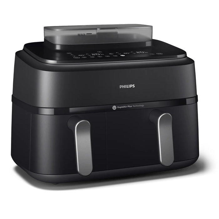 EAN 8720389047459 - Philips 5000 series NA551/00 freidora Doble 9 L Independiente 2750 W Freidora de aire caliente Negro, Pla imagen 1