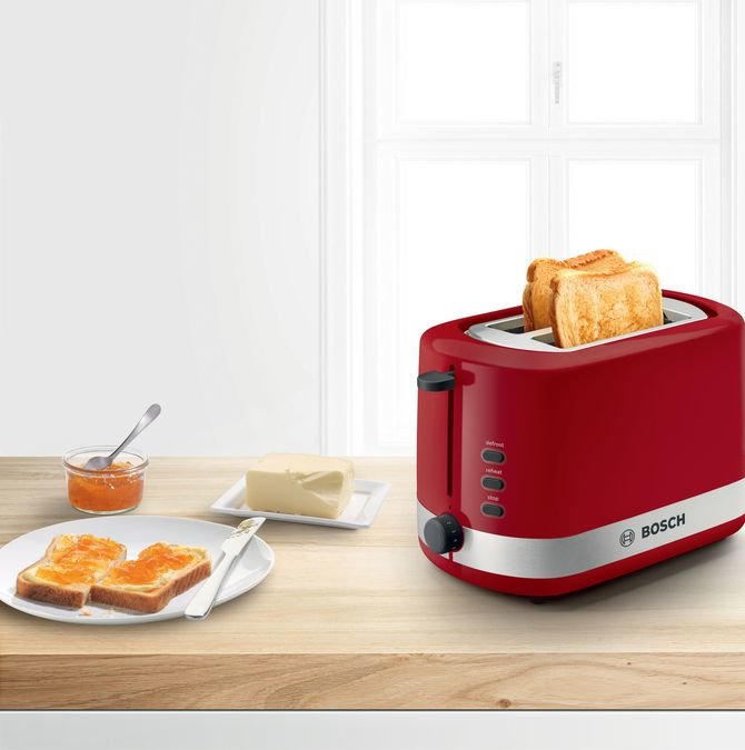 EAN 4242005369805 - Bosch TAT6A514 tostadora 2 rebanada(s) 800 W Rojo imagen 3