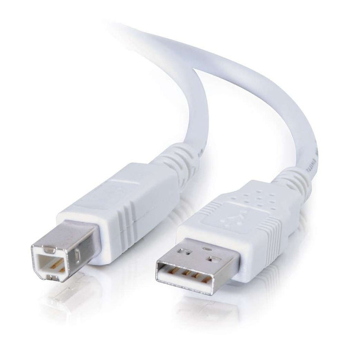 EAN 0757120815624 - C2G 3m USB 2.0 A/B Cable cable USB USB A USB B Blanco imagen 1