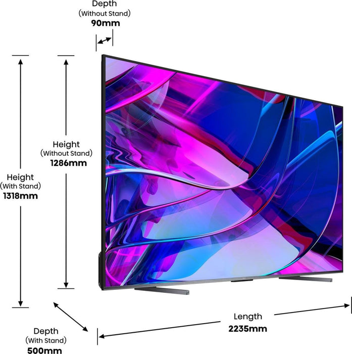 EAN 6942147498095 - Hisense U7KQ 100U7KQ 2,54 m (100") 4K Ultra HD Smart TV Wifi Negro 500 cd / m² imagen 7