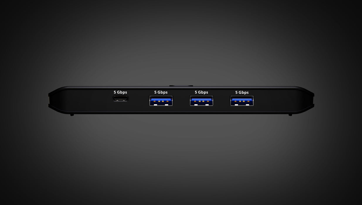 EAN 4711581521469 - ATEN US4324-AT hub de interfaz USB 3.2 Gen 1 (3.1 Gen 1) Type-A + Type-C 5000 Mbit/s Negro imagen 2