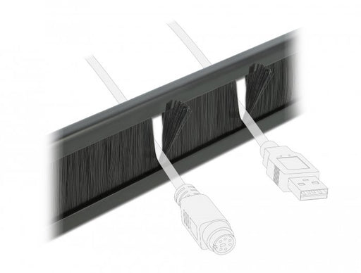 EAN 4043619663446 - DeLOCK 66344 accesorio de bastidor Panel pasacables con cepillo imagen 2
