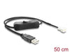 EAN 4043619912322 - DeLOCK 91232 cable de transmisión Negro 0,5 m USB A Molex (3-pin) imagen 1
