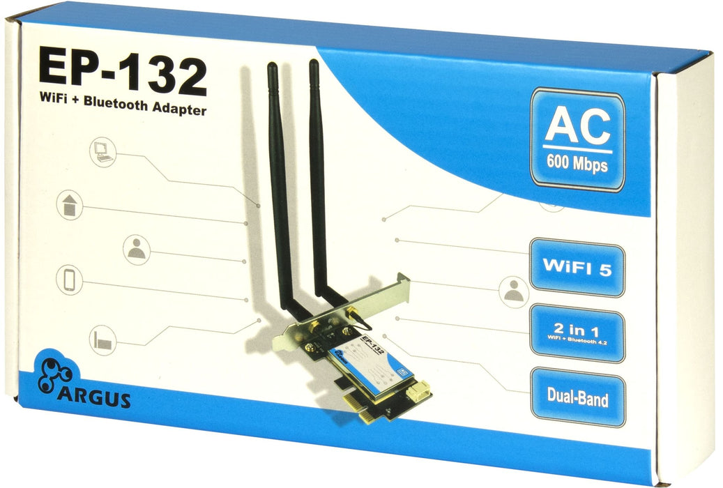 EAN 4260455648851 - Inter-Tech EP-132 Interno WLAN / Bluetooth 600 Mbit/s imagen 5