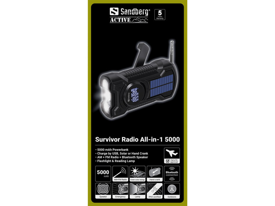 EAN 5705730421037 - Sandberg 421-03 radio Portátil Negro imagen 9