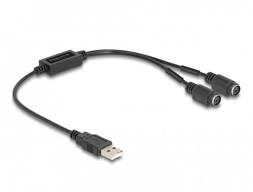 EAN 4043619610617 - DeLOCK 61061 cable ps/2 0,43 m 2x 6-p Mini-DIN Negro imagen 1