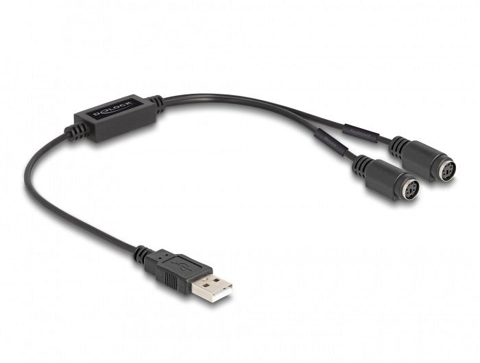 EAN 4043619610617 - DeLOCK 61061 cable ps/2 0,43 m 2x 6-p Mini-DIN Negro imagen 1