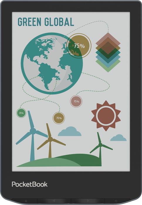 EAN 7640152097270 - PocketBook Verse Pro Color lectore de e-book Pantalla táctil 16 GB Wifi Negro, Azul imagen 6