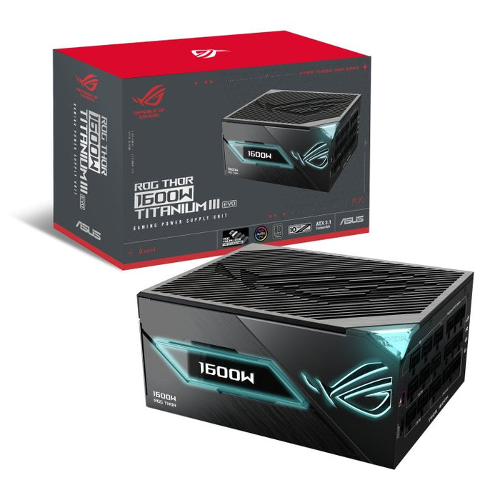 EAN 4711636587020 - ASUS ROG -THOR-1600T3-GAMING-EVO unidad de fuente de alimentación 1600 W 20+4 pin ATX ATX Gris imagen 1