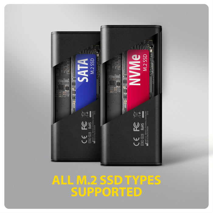 EAN 8595247909848 - Axagon EEM2-SD2B caja para disco duro externo Caja externa para unidad de estado sólido (SSD) Negro M.2 imagen 5