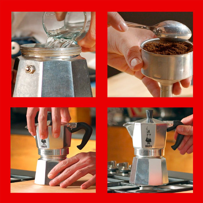 EAN 8006363011662 - Bialetti Moka Express Cafetera italiana 0,775 L Aluminio, Negro imagen 5