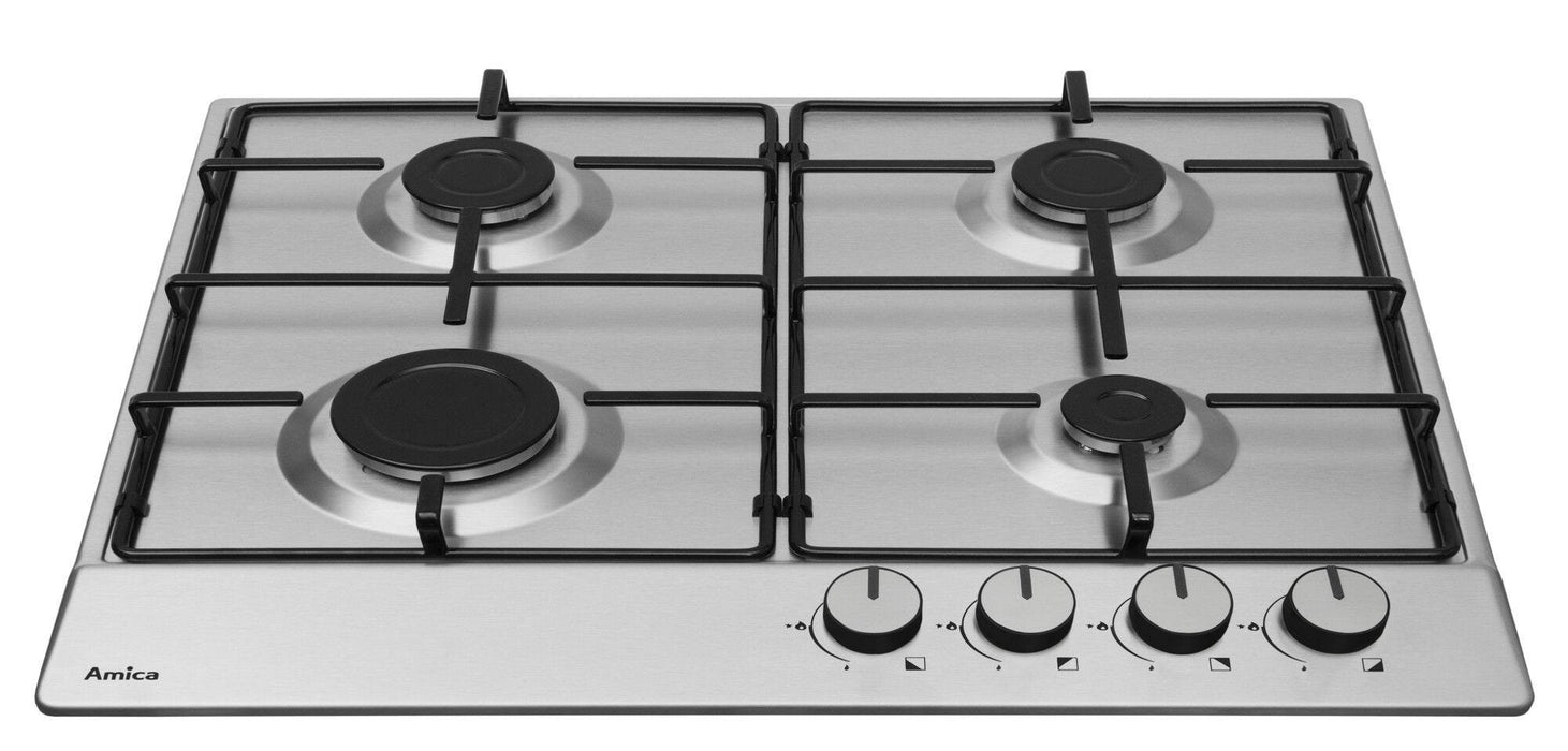 EAN 5906006211288 - Amica PGA6100BPR hobs Acero pulido Integrado 59 cm Encimera de gas 4 zona(s) imagen 2