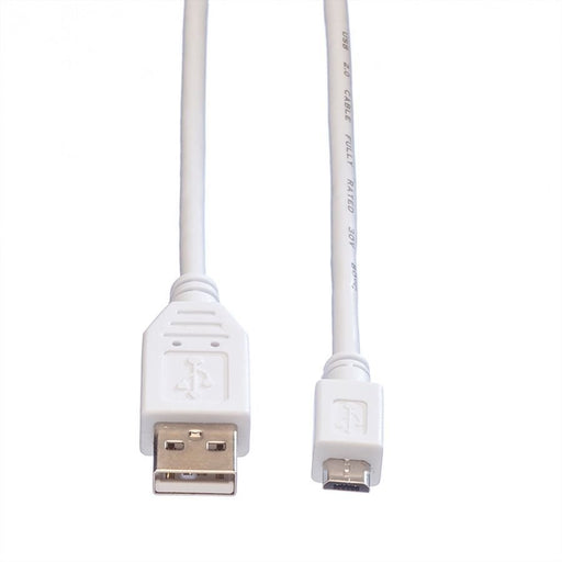 EAN 7611990125333 - VALUE 11998751 cable USB USB 2.0 0,15 m USB A Micro-USB B Blanco imagen 2