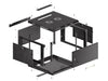 EAN 5901969430097 - Lanberg WF01-6606-00B armario rack 6U Bastidor de pared Negro imagen 8