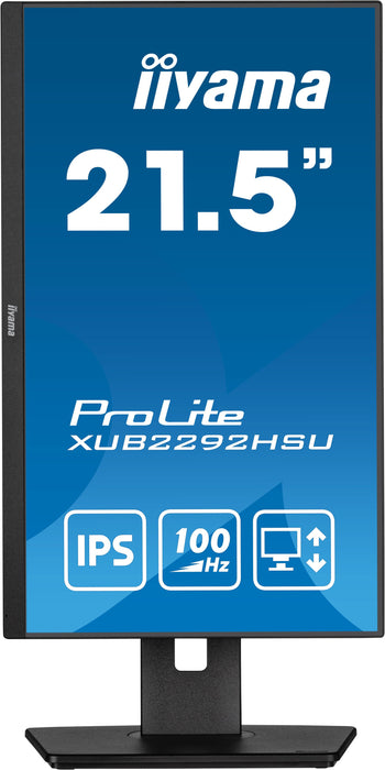 EAN 4948570122554 - iiyama ProLite XUB2292HSU-B6 pantalla para PC 54,6 cm (21.5") 1920 x 1080 Pixeles Full HD LED Negro imagen 3