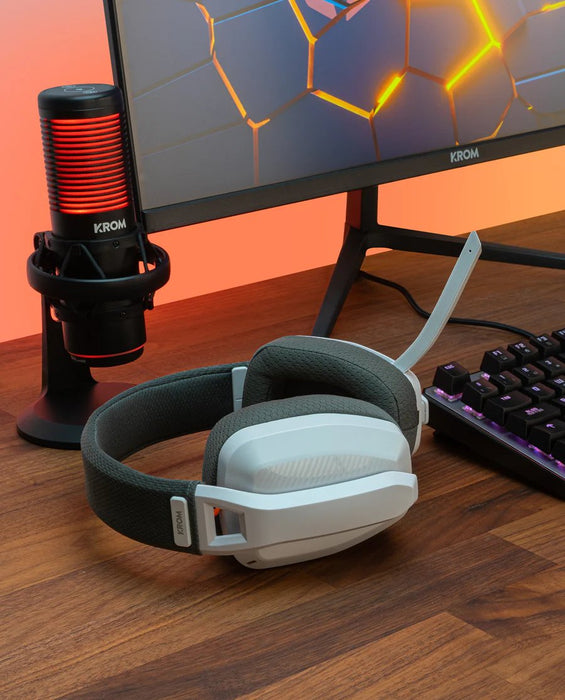 EAN 8436587974731 - Krom Kanji Auriculares Inalámbrico y alámbrico Diadema Juego USB Tipo C Bluetooth Blanco imagen 8