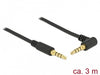 EAN 4043619856169 - DeLOCK 85616 cable de audio 3 m 3,5mm Negro imagen 1