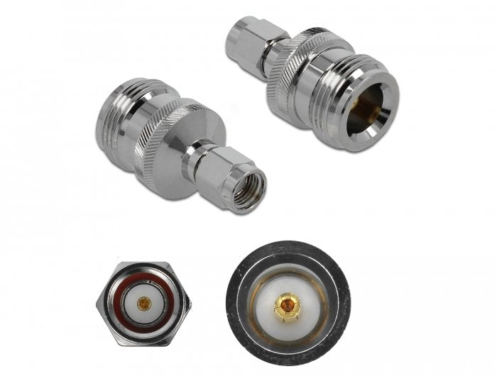 EAN 4043619899852 - DeLOCK 89985 cambiador de género para cable RP-SMA Níquel imagen 1