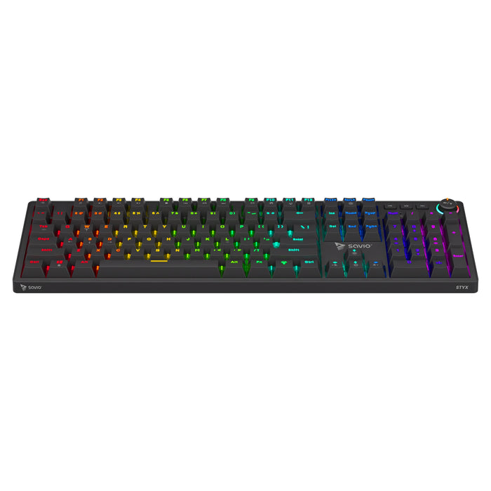 EAN 5901986049517 - Savio STYX Outemu Blue, Hot Swap, RGB teclado Juego USB QWERTY Internacional de EE.UU. Negro imagen 3