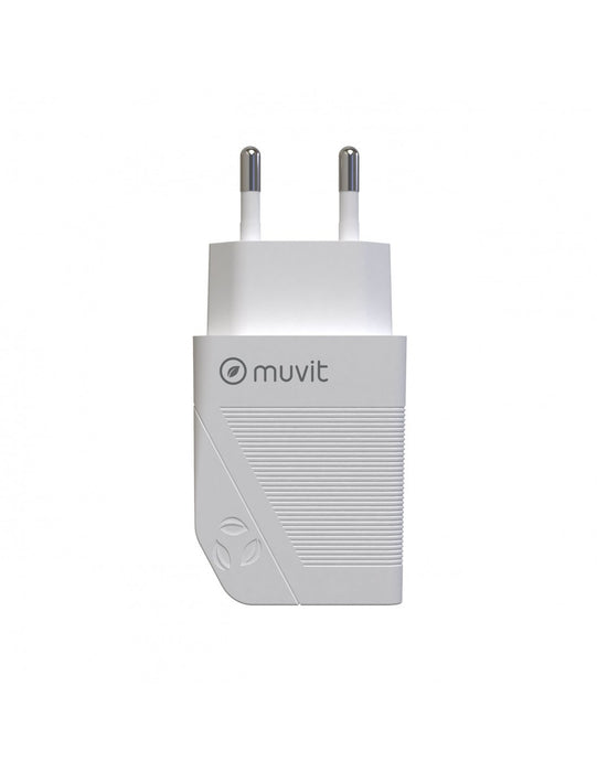 EAN 8426801164116 - Muvit MCACC0014 cargador de dispositivo móvil Universal Blanco Corriente alterna Carga rápida Interior imagen 2