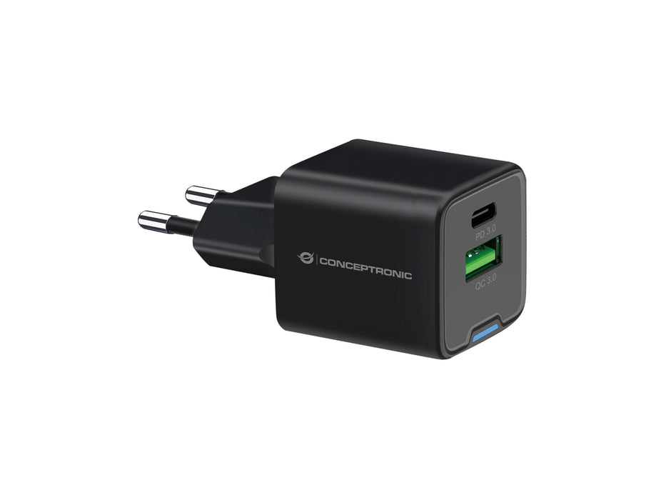 EAN 4015867236475 - Conceptronic ALTHEA15B cargador de dispositivo móvil Universal Negro Corriente alterna Carga rápida Inter imagen 1