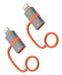 EAN 4252011911677 - 4smarts 541522 adaptador de cable de vídeo Lightning USB Tipo C Gris, Naranja imagen 1