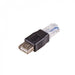 EAN 5901720132260 - Akyga AK-AD-27 cambiador de género para cable RJ45 USB 2.0 type A Negro imagen 1