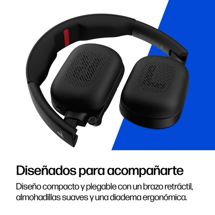 EAN 0199485857916 - HP Poly Focus 625 Stereo Bluetooth Headset Inalámbrico Diadema Negro imagen 8