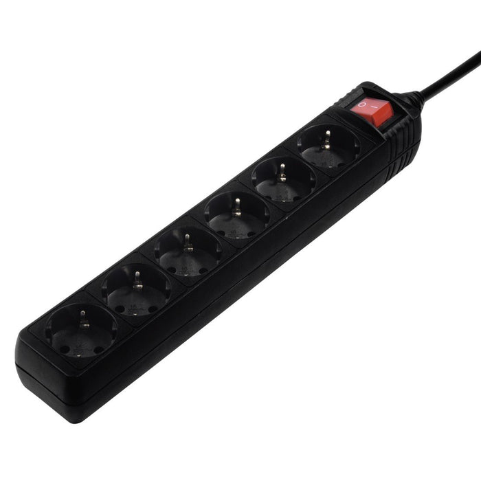 EAN 4047443359766 - Hama 137266 base múltiple 6 salidas AC Interior Negro imagen 1