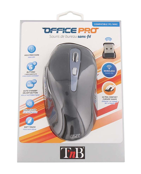 EAN 3303170077580 - T'nB MWOFFICE ratón mano derecha RF inalámbrico Óptico 2400 DPI imagen 6