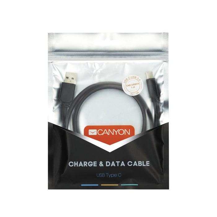 EAN 5291485004002 - Canyon CNE-USBC2B cable USB USB 2.0 1,8 m USB C USB A Negro imagen 3