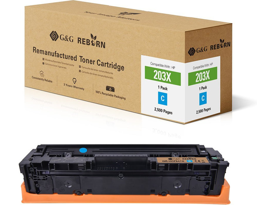 EAN 6942383121207 - G&G GR-HCF541X cartucho de tóner 1 pieza(s) Compatible Cian imagen 1