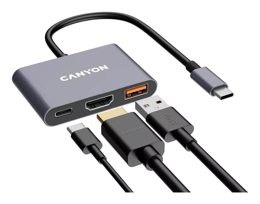 EAN 5291485016784 - Canyon DS-4 USB Tipo C 10000 Mbit/s Gris imagen 5