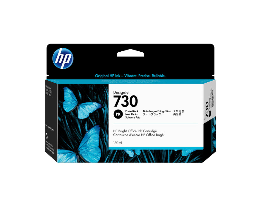 EAN 0190781771258 - HP 730 130-ml Photo Black DesignJet Ink Cartridge cabeza de impresora Inyección de tinta térmica imagen 1