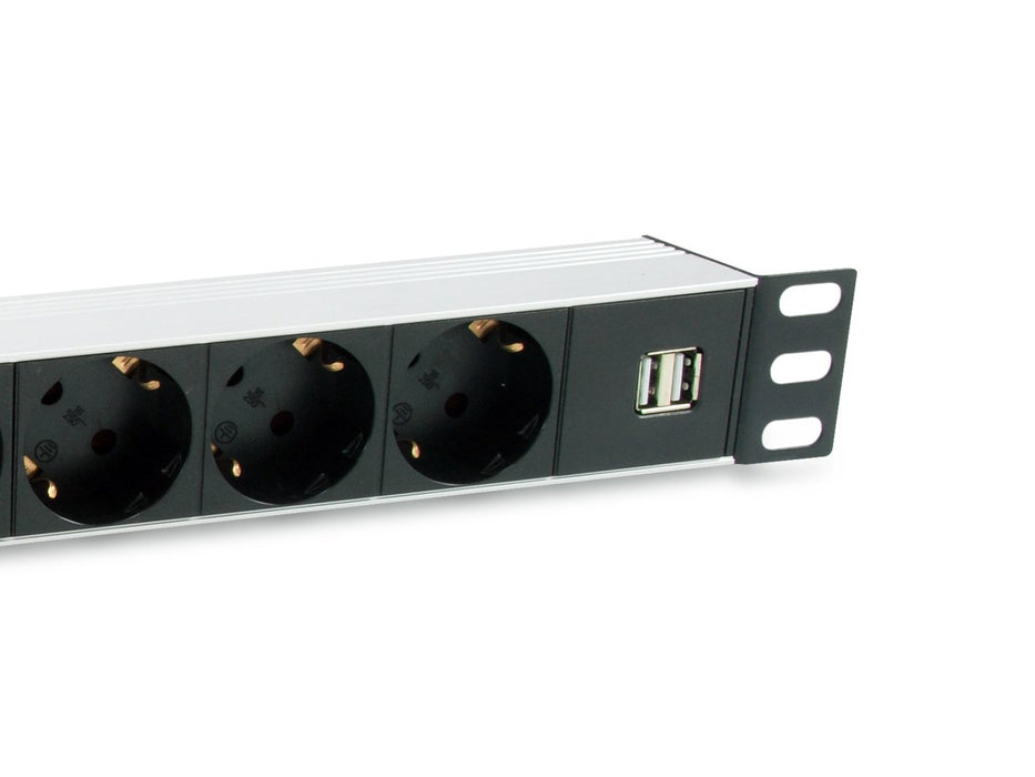 EAN 4015867223161 - Equip 333315 unidad de distribución de energía (PDU) 7 salidas AC 1U Negro, Plata imagen 3