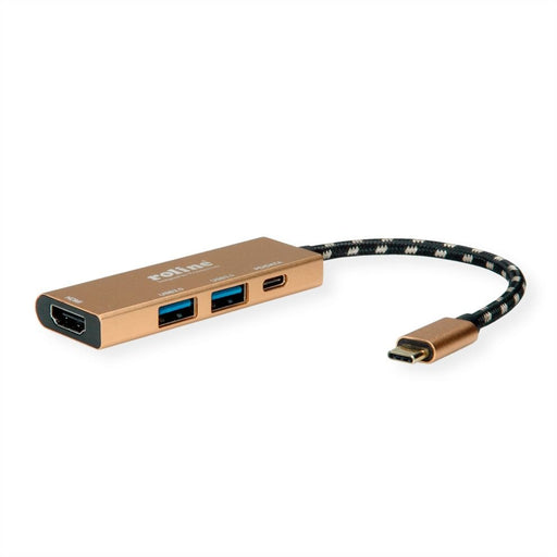 EAN 7630049616400 - ROLINE 12.02.1119 base para portátil y replicador de puertos Alámbrico USB 3.2 Gen 2 (3.1 Gen 2) Type-C O imagen 2