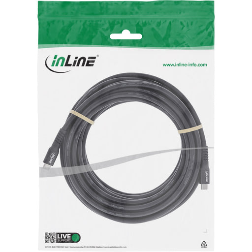EAN 4043718353002 - InLine 35937A cable USB USB4 Gen 2x2 3 m USB C 20 Gbit/s 240 W Negro imagen 2