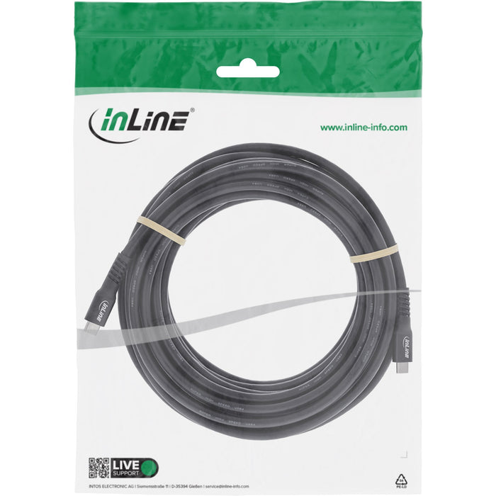 EAN 4043718352982 - InLine 35933A cable USB USB4 Gen 2x2 7,5 m USB C 20 Gbit/s 60 W Negro imagen 2