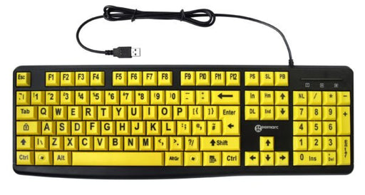 EAN 3521350020762 - Geemarc Telecom 3521350020762 teclado Universal USB QWERTY Negro, Amarillo imagen 1