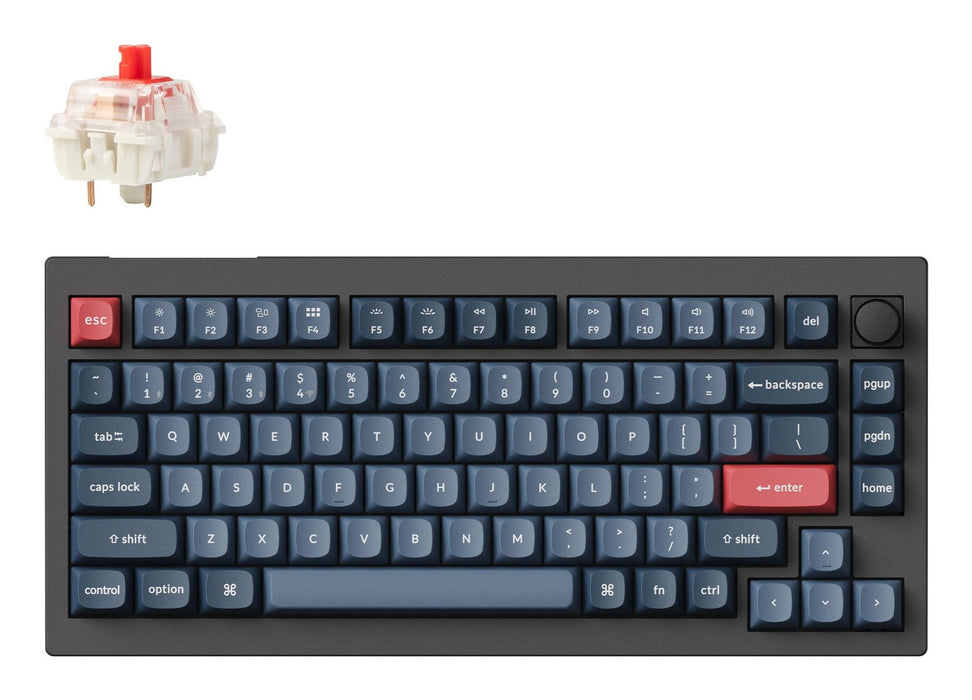 EAN 4894979000927 - Keychron V1 Max teclado Universal USB + RF Wireless + Bluetooth QWERTY Español Negro, Gris imagen 1