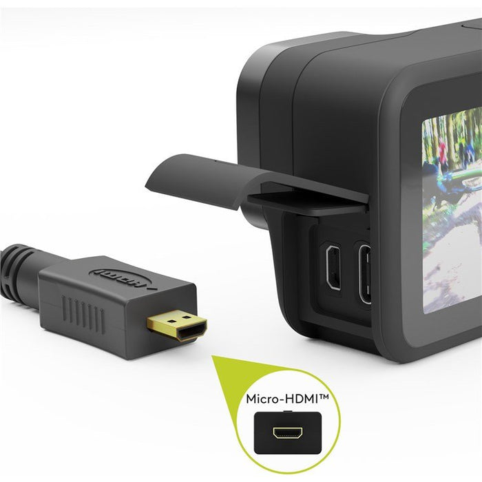 EAN 4040849537868 - Goobay 53786 cable HDMI 3 m HDMI tipo A (Estándar) HDMI tipo D (Micro) Negro imagen 3