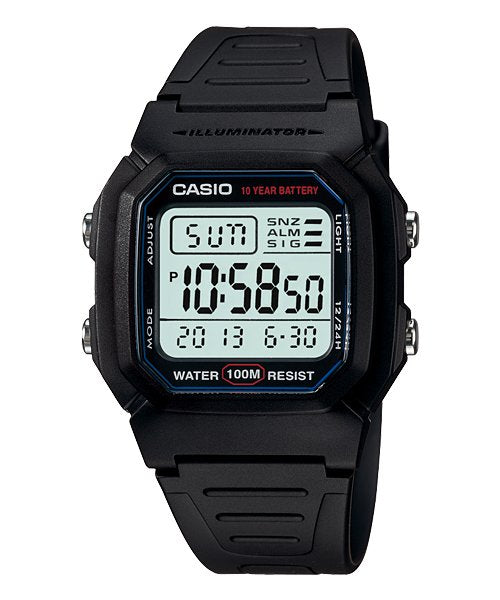 EAN 4971850876397 - Casio W-800H-1AVDF reloj Reloj de pulsera Electrónico Negro imagen 1