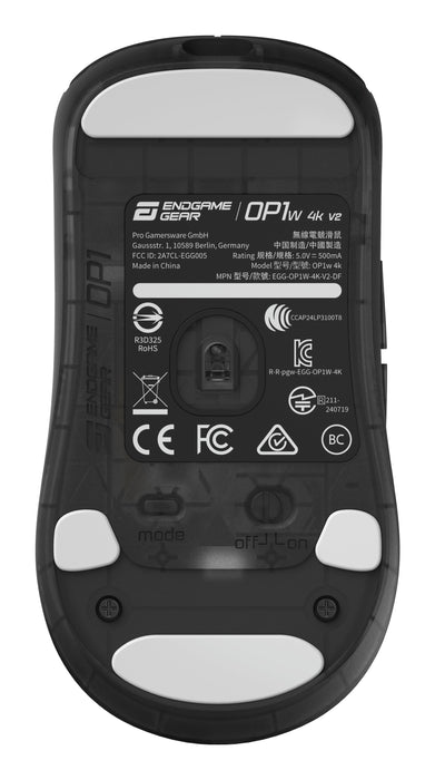 EAN 4251442513252 - Endgame Gear OP1W 4K V2 ratón Juego Mano derecha RF Wireless + USB Type-A Óptico 30000 DPI imagen 9