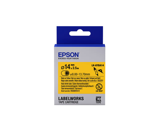 EAN 8715946611716 - Epson LK-6YBA14 cinta para impresora de etiquetas Negro sobre amarillo imagen 1
