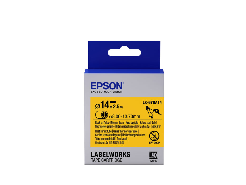 EAN 8715946611716 - Epson LK-6YBA14 cinta para impresora de etiquetas Negro sobre amarillo imagen 1