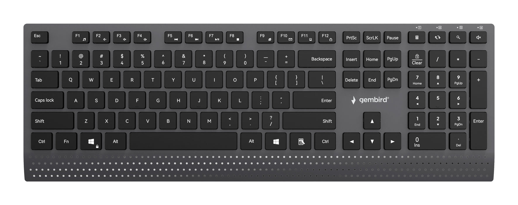 EAN 8716309136884 - Gembird KB-MCH-06 teclado Hogar / Oficina USB QWERTY Internacional de EE.UU. Negro imagen 1